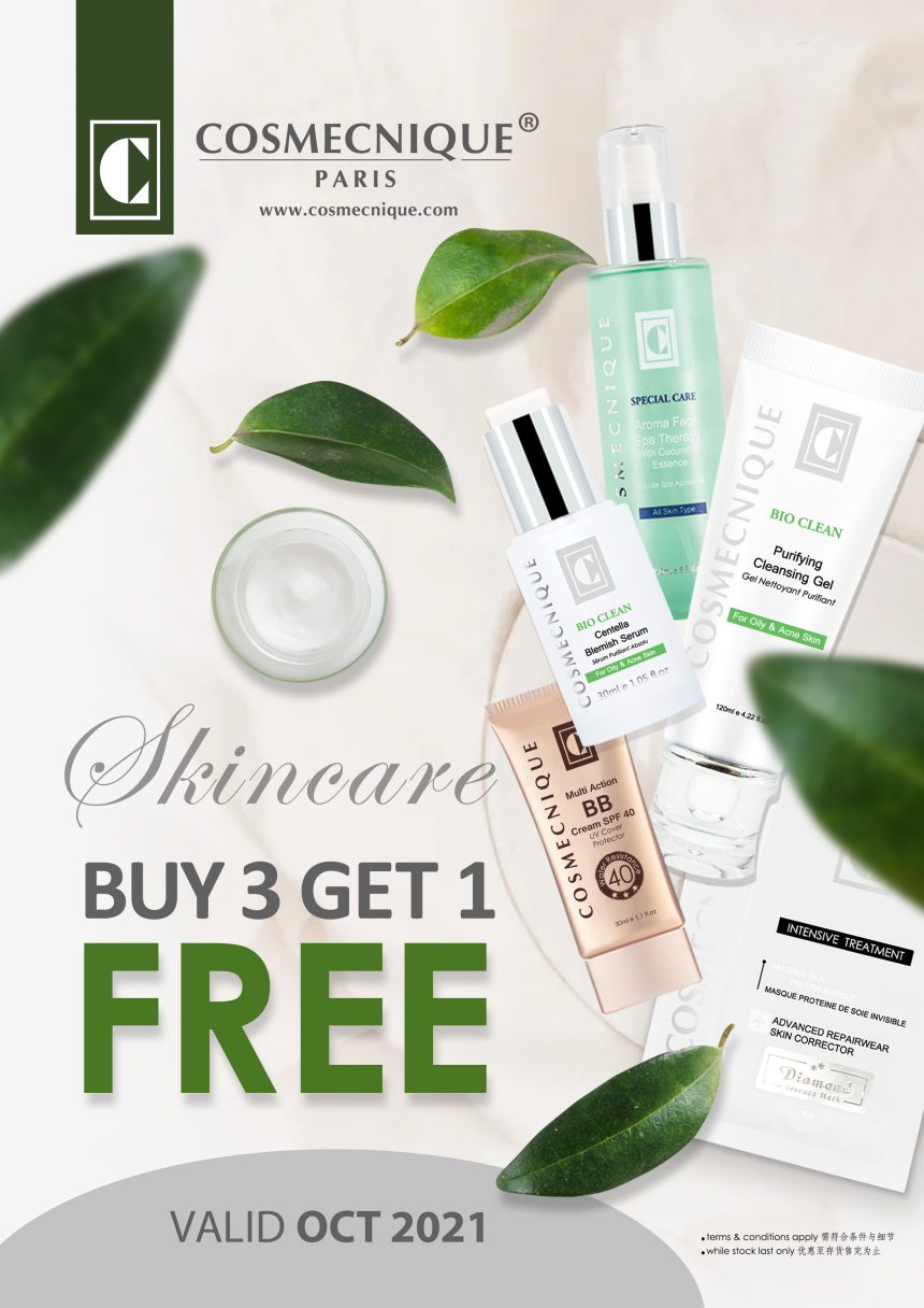 Skincare Buy 3 Free 1 Promotion [October]