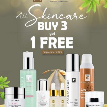 护肤产品买三送一优惠 [九月份]