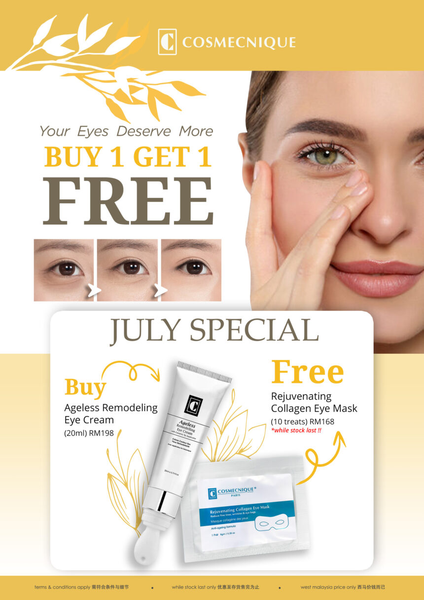 Your Eyes Deserve More Buy 1 Free 1 Promotion [July]