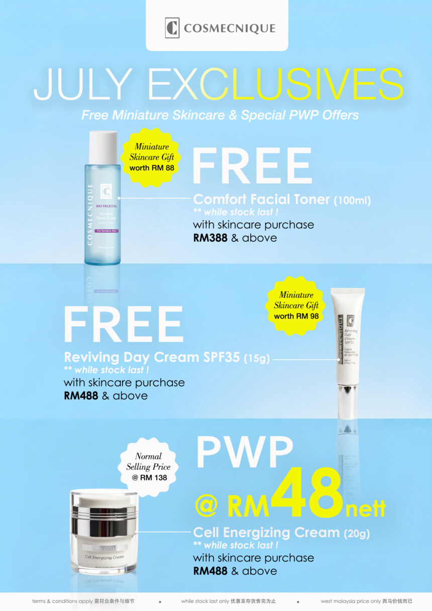 Complimentary Miniature Skincare & Exclusive PWP Offer [July]